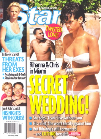 Illustration for article titled This Week In Tabloids: Veiled Vows For Chris And Rihanna
